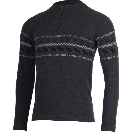 Pánské merino triko LASTING Waron šedé (Velikost 2XL/3XL)