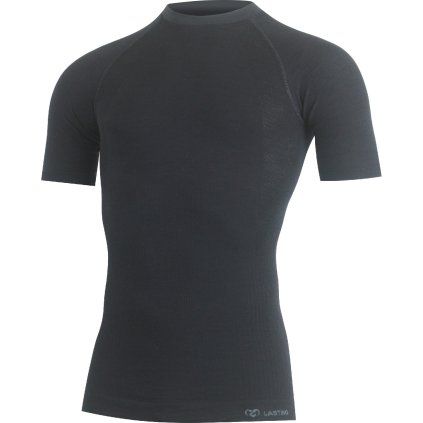 Pánské merino triko LASTING Wabel černé (Velikost S/M)