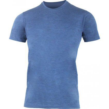 Pánské merino triko LASTING Rios modré (Velikost L)