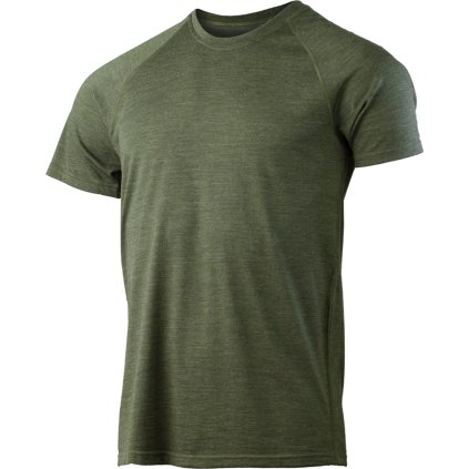 Pánské merino triko LASTING Quido zelené (Velikost XL)
