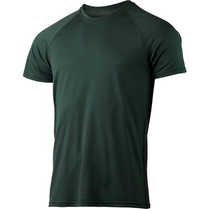 Pánské merino triko LASTING Quido potrolejové (Velikost M)