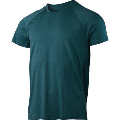Pánské merino triko LASTING Quido modré (Velikost S)