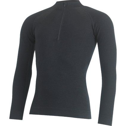 Pánské merino triko LASTING Mazol černé (Velikost S/M)