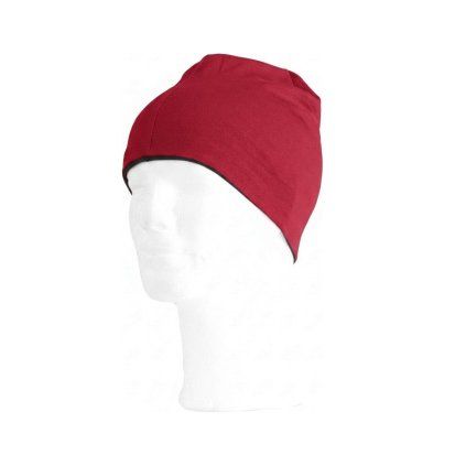 Unisex merino čepice LASTING Bony červeno černá (Velikost S/M)