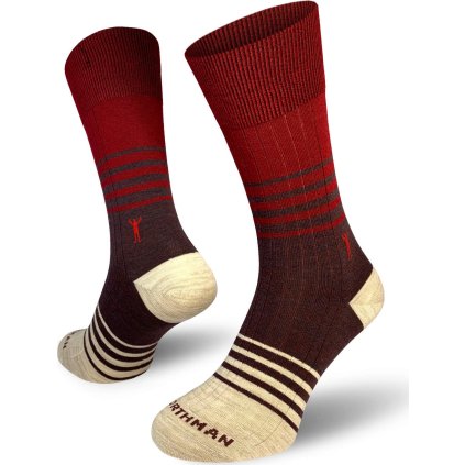 Merino ponožky NORTHMAN Trojan2 červená (Velikost 42-44)