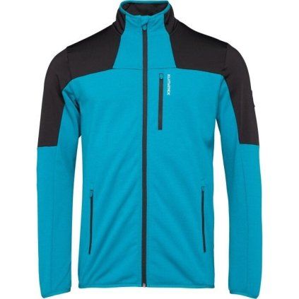 Pánská sportovní mikina KLIMATEX Oberon tyrkysová (Velikost S)