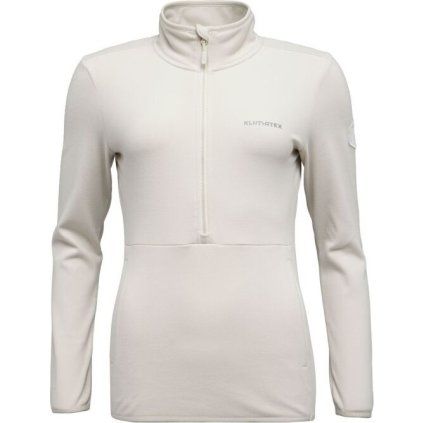 Dámský microfleece pulover KLIMATEX Rhea bílá (Velikost M)