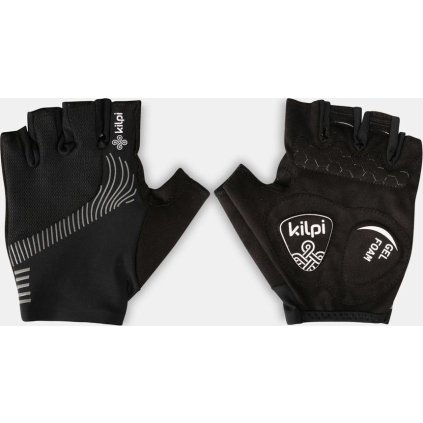 Unisex cyklistické rukavice KILPI Geleni černé (Velikost L)