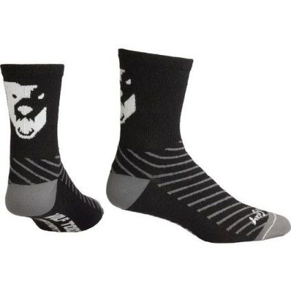 Cyklistické merino ponožky WOLF TOOTH černá (Velikost L/XL)