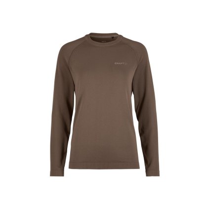 Dámské funkční triko CRAFT Active Comfort LS 2 - hnědá (Velikost XS)
