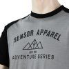 Pánské funkční tričko SENSOR Merino active pt adventure šedá/černá (Velikost S, Barva černá)