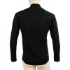 Pánské merino tričko SENSOR active černá/zip (Velikost M, Barva černá)