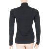 Dámské merino tričko SENSOR df černá zip (Velikost M, Barva černá)