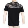 Pánské merino tričko SENSOR Impress černá/camo (Velikost XL, Barva černá)