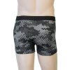 Pánské merino boxerky SENSOR Impress černá/honeycomb (Velikost S, Barva černá)
