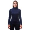 Dámská mikina SENSOR Merino Upper deep blue (Velikost S, Barva modrá)