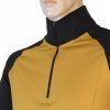Pánská mikina SENSOR Coolmax Thermo mustard/černá (Velikost M, Barva černá)