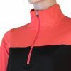 Dámská termo mikina SENSOR Coolmax Thermo zip černá/korál (Velikost L, Barva černá)