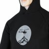 Pánská merino mikina SENSOR Merino Upper Heli černá (Velikost S, Barva černá)