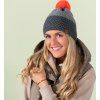 Pletená čepice ELEVEN Mad Grey/Orange (Velikost UNI)