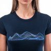Dámské merino triko SENSOR Active Pt Mountains deep blue (Velikost XL, Barva modrá)