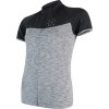 Dámský cyklistický dres SENSOR Cyklo Motion šedá/černá (Velikost L, Barva černá)