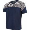 Pánský cyklistický dres SENSOR Helium deep blue/geometry (Velikost XL, Barva modrá)