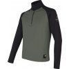 Pánská mikina SENSOR Coolmax Thermo olive green/černá (Velikost XXL, Barva černá)