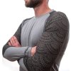 Pánské termo triko SENSOR Merino Impress šedá/maori (Velikost M, Barva šedá)