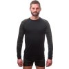 Pánské termo triko SENSOR Merino Impress černá/batik (Velikost M, Barva černá)