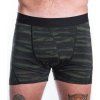 Pánské termo trenky SENSOR Merino Impress černá/batik (Velikost S, Barva černá)