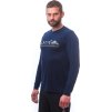 Pánské termo triko SENSOR Merino Active PT Mountains deep blue (Velikost XL, Barva modrá)