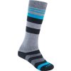 Dětské merino ponožky SENSOR Slope šedá/černá/tyrkys (Barva černá, Velikost 3/5)