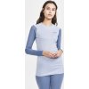 Dámské termo triko CRAFT Core Warm Baselayer Ls modrá (Velikost XS)