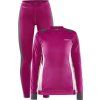 Dámský termo set CRAFT Core Dry Baselayer růžová (Velikost S)