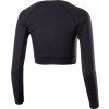 Dámský funkční crop top KLIMATEX Mera černý (Velikost XS)