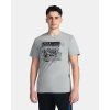 Pánské bavlněné triko KILPI Portela světle šedé (Velikost L)