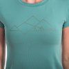 Dámské funkční tričko SENSOR Coolmax Tech Mountains modré (Velikost L, Barva modrá)
