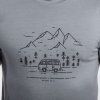 Pánské merino triko SENSOR Merino Active Van Life šedé (Velikost M, Barva šedá)