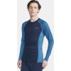 Pánské funkční triko CRAFT Core Warm Baselayer Ls modré (Velikost XS)