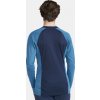 Pánské funkční triko CRAFT Core Warm Baselayer Ls modré (Velikost XS)