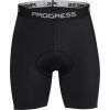 Unisex cyklistické kraťasy PROGRESS Basic shorts s vložkou černé (Velikost S)