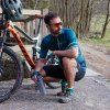 Pánský cyklistický dres PROGRESS Solar modrý (Velikost M)