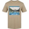 Pánské bavlněné triko HUSKY Tee Lake béžové (Velikost S)