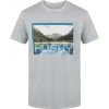 Pánské bavlněné triko HUSKY Tee Lake šedé (Velikost M)