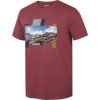 Pánské bavlněné triko HUSKY Tee Skyline bordo (Velikost XXXL)