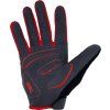 Unisex cyklistické rukavice PROGRESS Armagedon Gloves černá/červená (Velikost M)