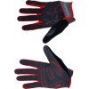 Unisex cyklistické rukavice PROGRESS Armagedon Gloves černá/červená (Velikost M)