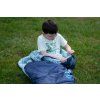 Dětský syntetický třísezónní spacák HUSKY Kids Magic modrý (Velikost OneSize)