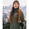 Dámská péřová bunda KILPI Alberta zelená (Velikost 34)